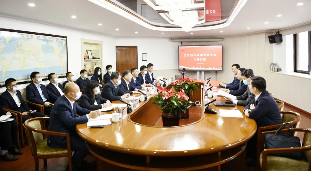 江蘇省港口集團黨委書記、董事長陳明調(diào)研江蘇遠洋工作