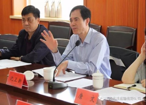 省港口集團副總經理沈衛(wèi)新一行來公司調研